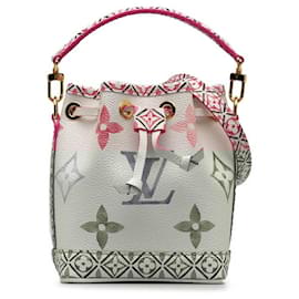 Louis Vuitton-Louis Vuitton By The Pool Nano Noe Shoulder Bag PVC Leather M82386 in Great Condition-Pink