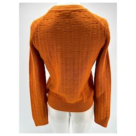 Hermès-HERMES  Knitwear T.fr 38 Wool-Orange