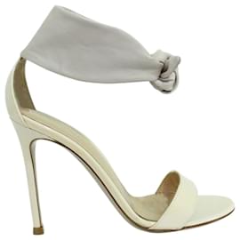 Gianvito Rossi-Ankle Knots Sandals-Brown,Beige