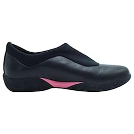 Prada-Black Neoprene Slip-On Shoes-Black
