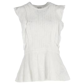 Missoni-Ärmellose Bluse von Missoni aus weißer Baumwolle-Weiß,Roh