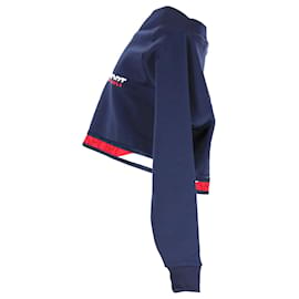 Tommy Hilfiger-Sweatshirt mit V-Ausschnitt für Damen-Marineblau