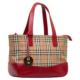 Burberry-Haymarket Check Tote Bag-Other