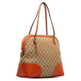 Gucci-Gucci GG Canvas Bree Dome Bag Canvas-Umhängetasche 323673 In sehr gutem Zustand-Andere