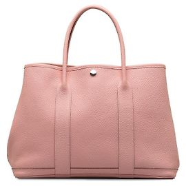 Hermès Bolsa Hermes Garden Party PM em couro de vaca rosa em muito bom estado Rosa