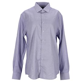 Tommy Hilfiger-Camisa masculina com micro estampa-Azul