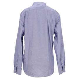 Tommy Hilfiger-Camisa con microestampado para hombre-Azul