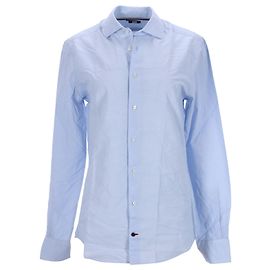 Tommy Hilfiger Camicia da uomo slim fit in popeline di puro cotone Blu Blu chiaro