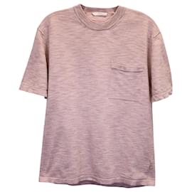 Autre Marque-Mr. P Space-Dyed T-shirt in Pink Cotton-Brown,Pink