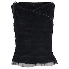Marc Jacobs Organza-Bluse aus marineblauem Polyester Marineblau