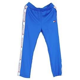 Tommy Hilfiger-Joggers masculinos com fita de logotipo-Azul