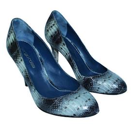 Sergio Rossi-Snakeskin Leather Pumps-Other