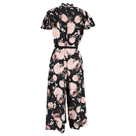 Erdem-Erdem Ellamay Belted Jumpsuit in Floral Print Silk-Other