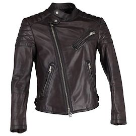 Tom Ford Quilted Biker Jacket in Brown Leather Brown
