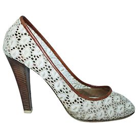Etro Saltos de renda bege Marrom Bege