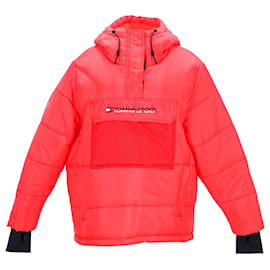 Tommy Hilfiger-Womens Padded Water Repellent Jacket-Red