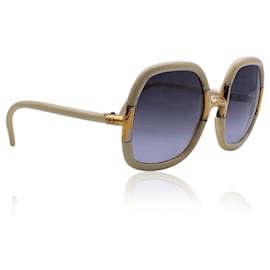 Autre Marque-Vintage beige übergroße G 20 Sonnenbrillen 55/15 120MM-Weiß