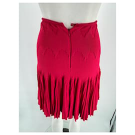 Alaïa-ALAIA  Skirts T.fr 36 Viscose-Red