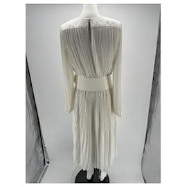 Maje-AJE Kleider T.Vereinigtes Königreich 8 Polyester-Weiß