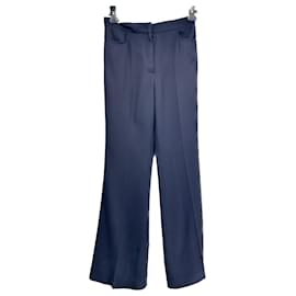 Autre Marque-Pantalon RECTO T.International S Viscose-Bleu Marine
