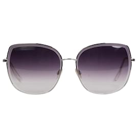 Barton Perreira-Silver titanium framed sunglasses-Silvery