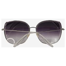 Barton Perreira-Óculos de sol com armação de titânio prateado-Prata