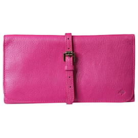 Mulberry-Pink jewellery pouch with buckled closure-Pink