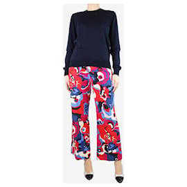 Autre Marque-Multicoloured floral trousers - size L-Multiple colors