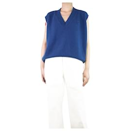 Autre Marque-Blue sleeveless cashmere vest - size S-Blue