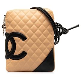 Chanel-Borsa a tracolla Chanel Cambon Ligne marrone-Marrone,Beige