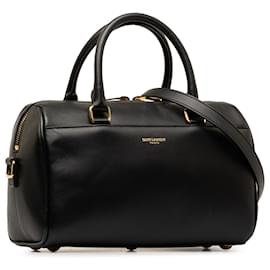 Saint Laurent-Saint Laurent Borsa a tracolla classica nera in pelle per bebè-Nero