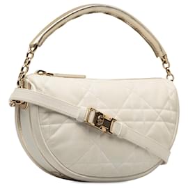 Dior-Bolso satchel Dior pequeño Cannage Vibe blanco-Blanco