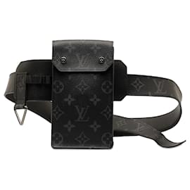 Louis Vuitton-Louis Vuitton Black Monogram Eclipse Utility Side Bag-Black