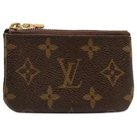 Louis Vuitton-Louis Vuitton Brown Monogram Pochette Cles-Brown