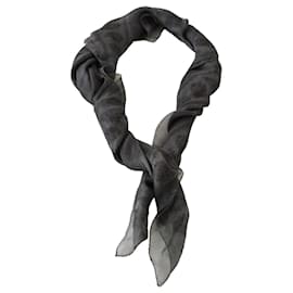 Alexander Mcqueen-Silk scarves-Dark grey
