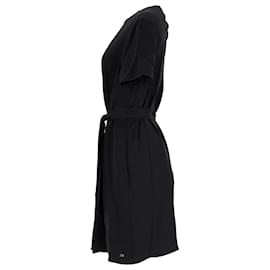 Tommy Hilfiger-Tommy Hilfiger Damen-Kleid mit regulärer Passform aus schwarzem Polyester-Schwarz
