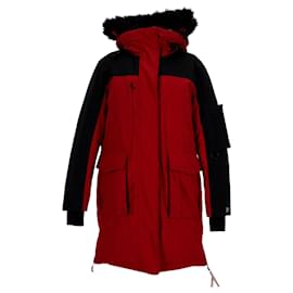 Tommy Hilfiger-Parka feminina Tommy Icons-Vermelho