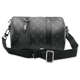 Louis Vuitton-Louis Vuitton Monogram Canvas Eclipse City Keepall-Black