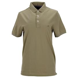 Tommy Hilfiger-Mens Pure Cotton Slim Fit Tommy Polo-Green