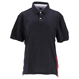 Tommy Hilfiger-Poloshirt mit Logo-Einsatz für Herren in normaler Passform-Marineblau