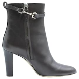 Bally-Black leather ankle boots-Black