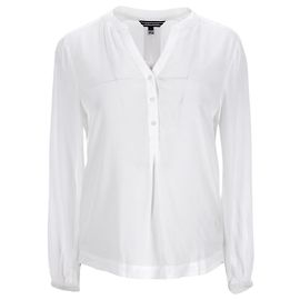 Tommy Hilfiger Bluse mit V-Ausschnitt für Damen Weiß