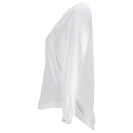 Tommy Hilfiger-Blusa feminina com decote em V-Branco