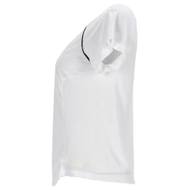 Tommy Hilfiger-Camiseta feminina com malha nas costas-Branco