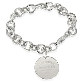 Tiffany & Co-TIFFANY & CO. Return To Tiffany Round Tag Bracelet in  Sterling Silver-Silvery,Metallic
