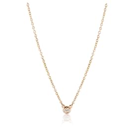 Tiffany & Co-TIFFANY & CO. Pingente de diamante Elsa Peretti em 18k Rose Gold GH VS 0.03 ctw-Metálico