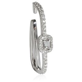 Messika My Twin Single Earring in 18K white gold 0.35 ctw Silvery Metallic