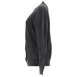 Tommy Hilfiger-Suéter masculino Tommy Hilfiger de algodão com zíper em algodão cinza-Cinza