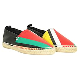 Loewe-Colorful Striped Leather Espadrilles-Other