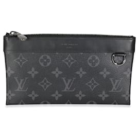 Louis Vuitton-Louis Vuitton Monograma Eclipse Canvas Discovery Pochette PM-Preto